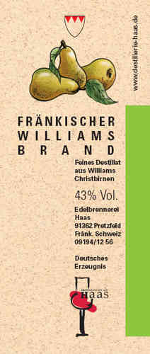 Fränkischer Williams Brand 0,2 Ltr