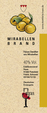 Mirabellen Brand 0,5 Ltr